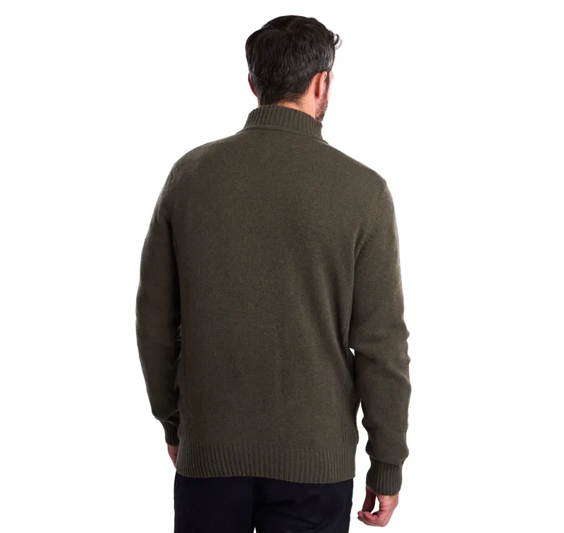 Barbour Nelson Essential Half Zip Seaweed-2